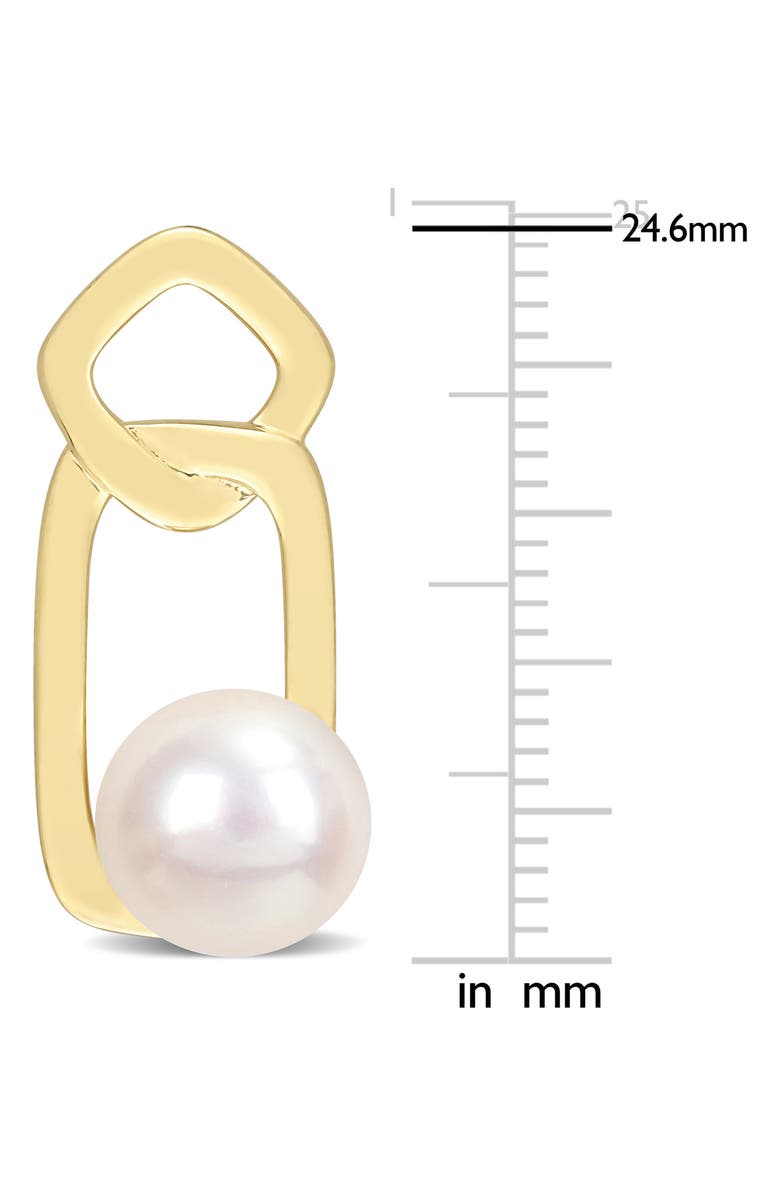 DELMAR 8.5-9mm Cultured Freshwater Pearl Drop Earrings, Alternate, color, White