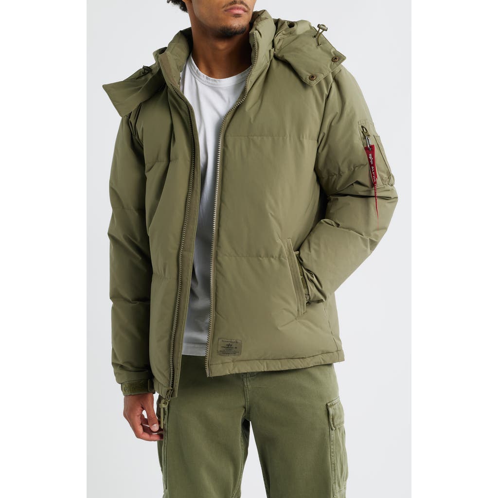 Alpha Industries Down & Feather Puffer Parka in Green  product