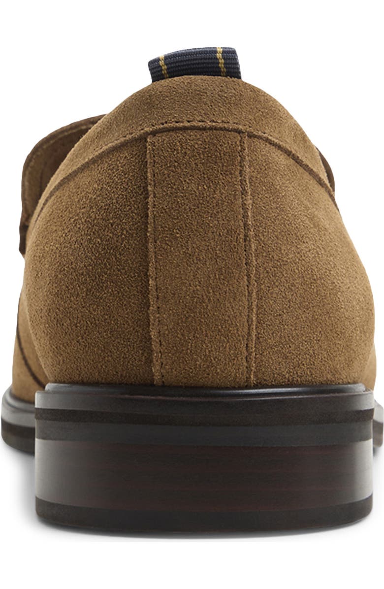 Brooks Brothers Belport Moc Toe Loafer, Alternate, color, Medium Brown