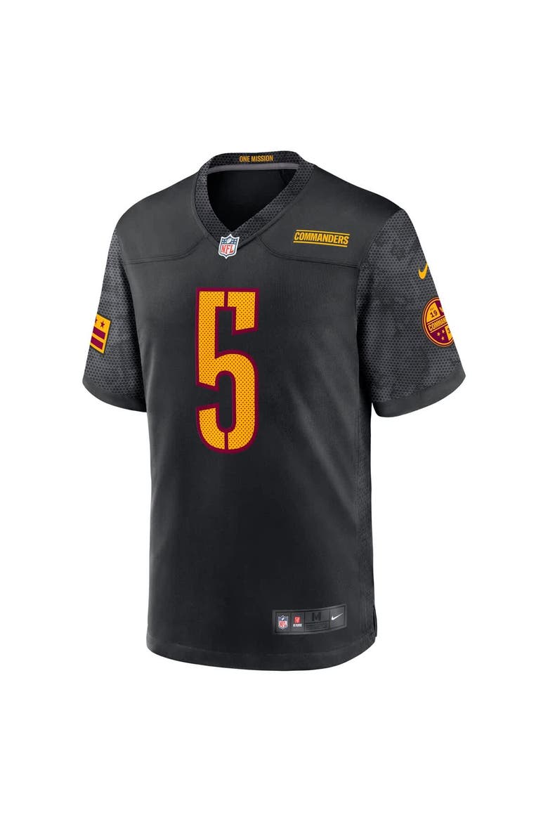 Men's Nike Jayden Daniels Black Washington Commanders Alternate Game Player Jersey, Alternate, color, Black