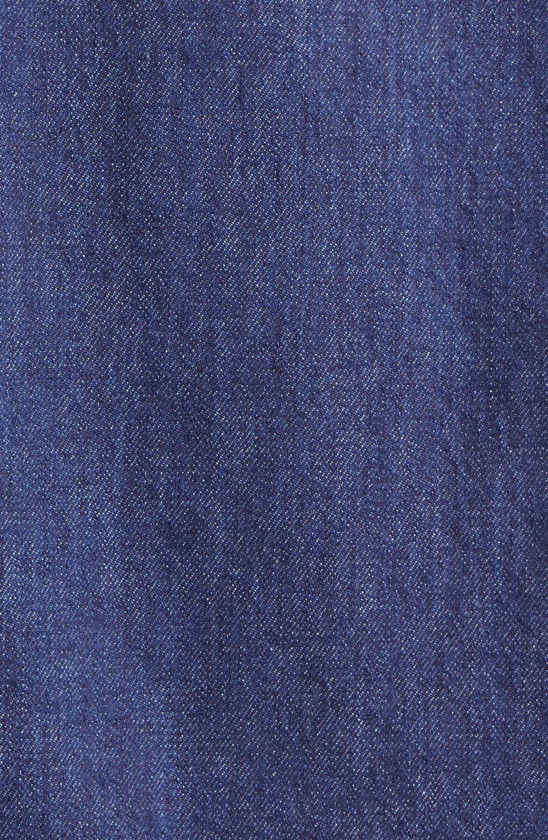 AMI PARIS Ami de Coeur Denim Button-Down Shirt, Alternate, color, Indigo