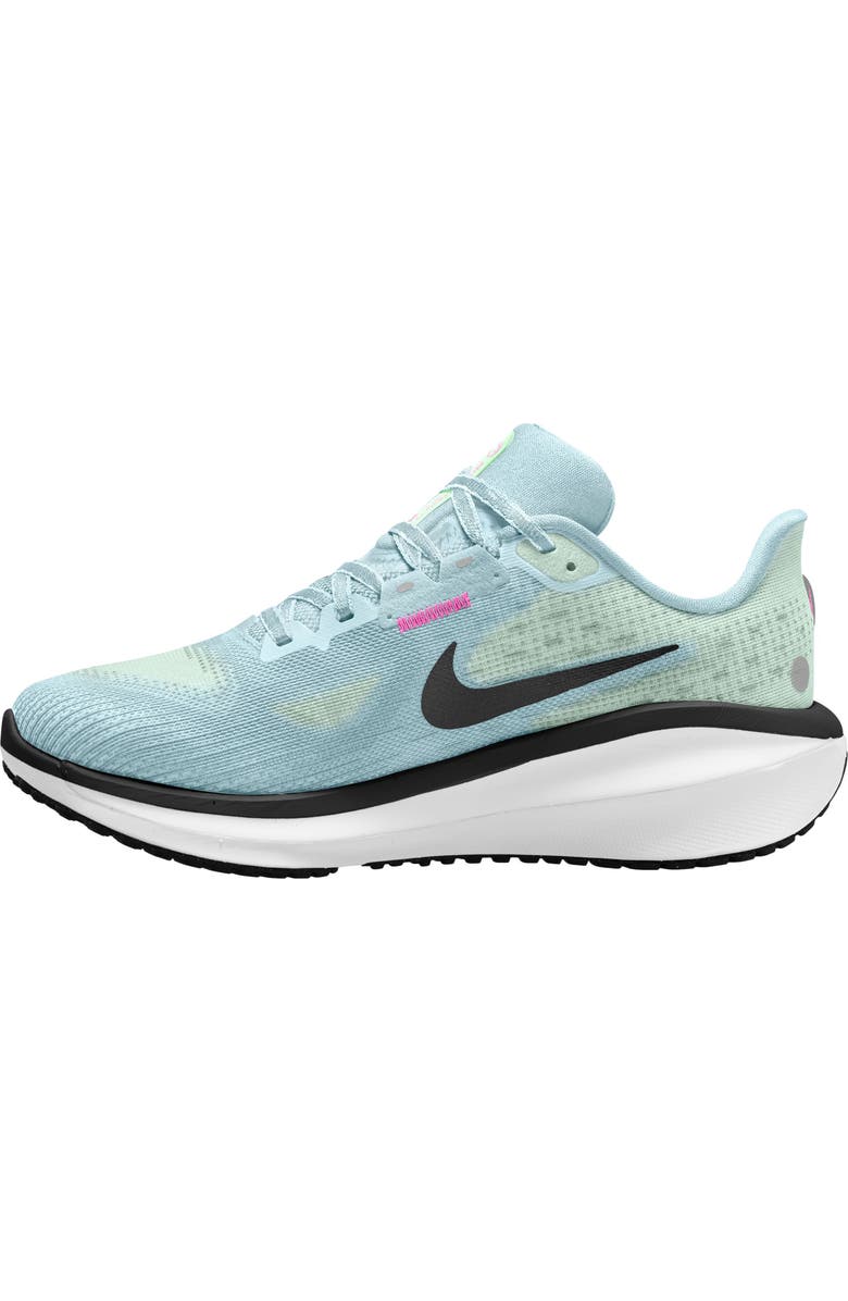 Nike Zoom Vomero 17 Road Running Shoe, Alternate, color, Glacier Blue/ Black/ Green