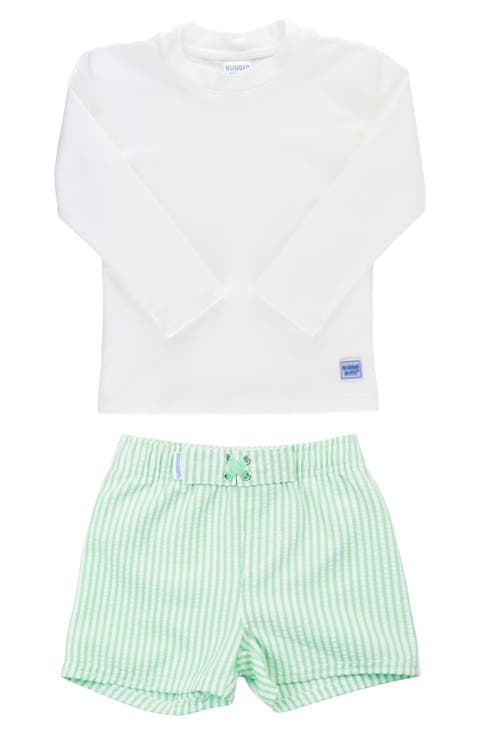 Long Sleeve Two-Piece Rashguard Swimsuit (Baby)