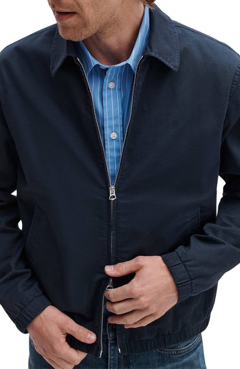 rag & bone Harrington Stretch Cotton Jacket, Alternate, color, Sail