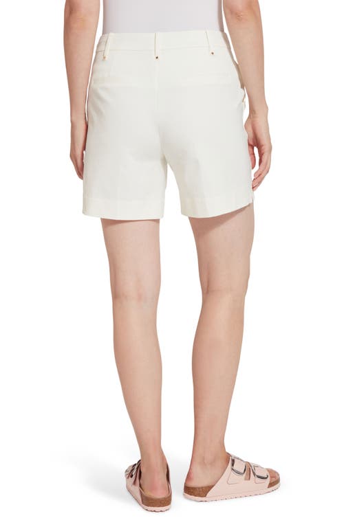 Shop Lyssé Amanda Stretch Twill Shorts In Off White