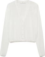 MANGO Pointelle Pajama Cardigan