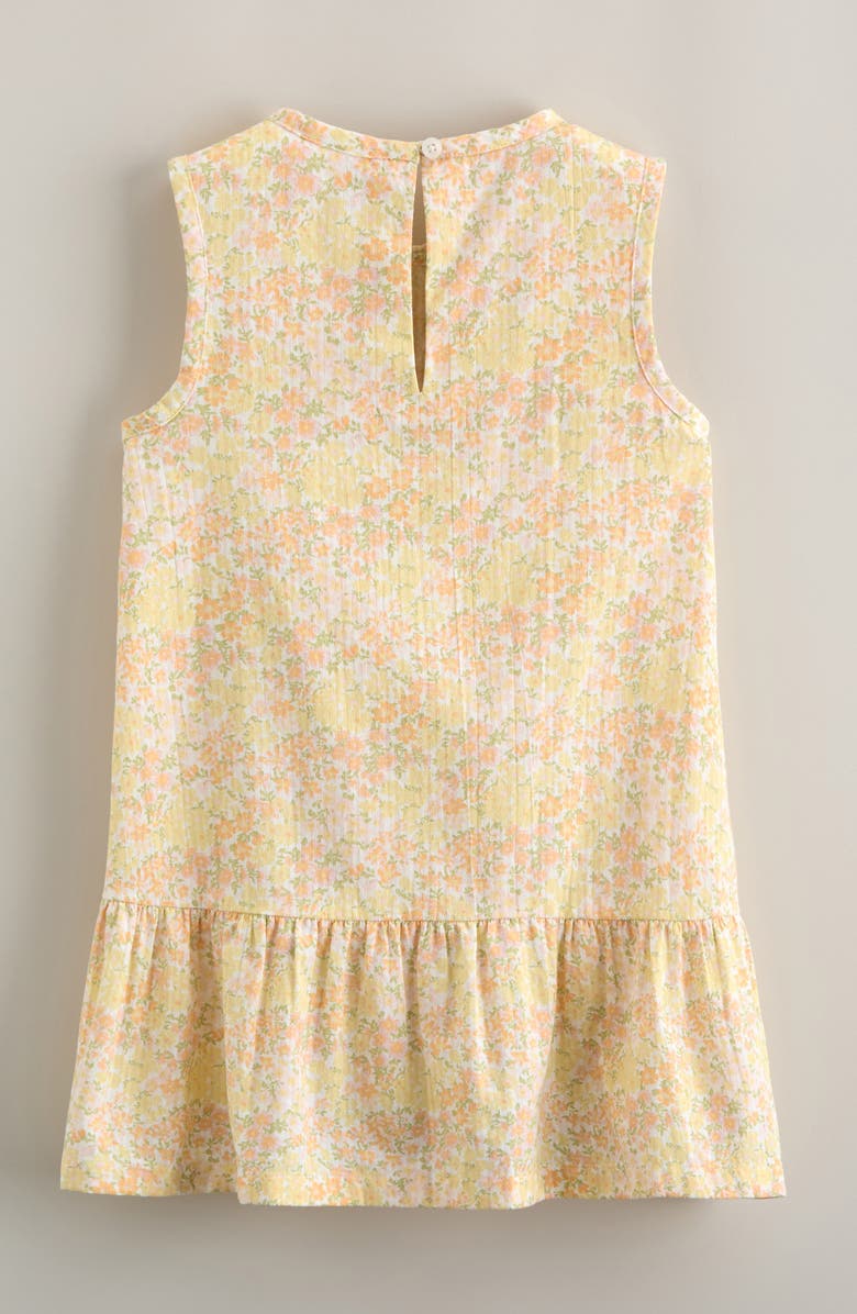Nordstrom Kids' Bow Pintuck Dress, Alternate, color, Yellow/ Pink Blooming Meadow