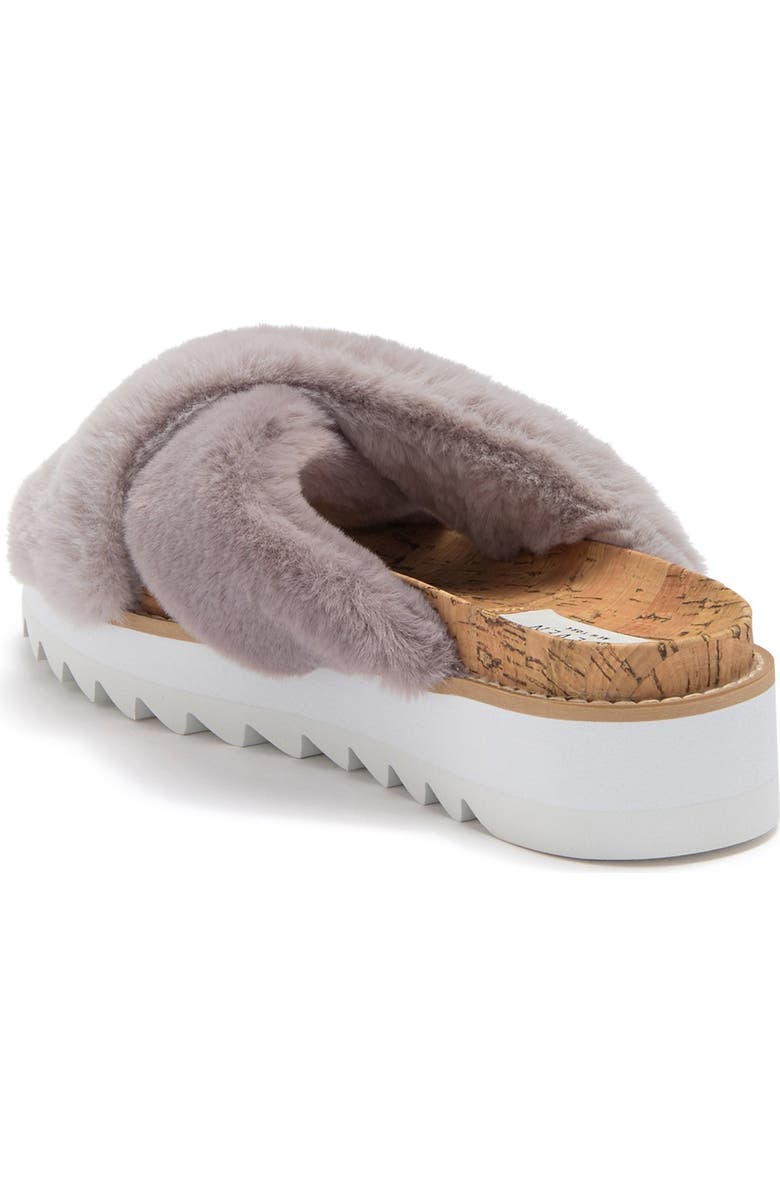 Steven New York Cado Faux Fur Sandal, Main, color,