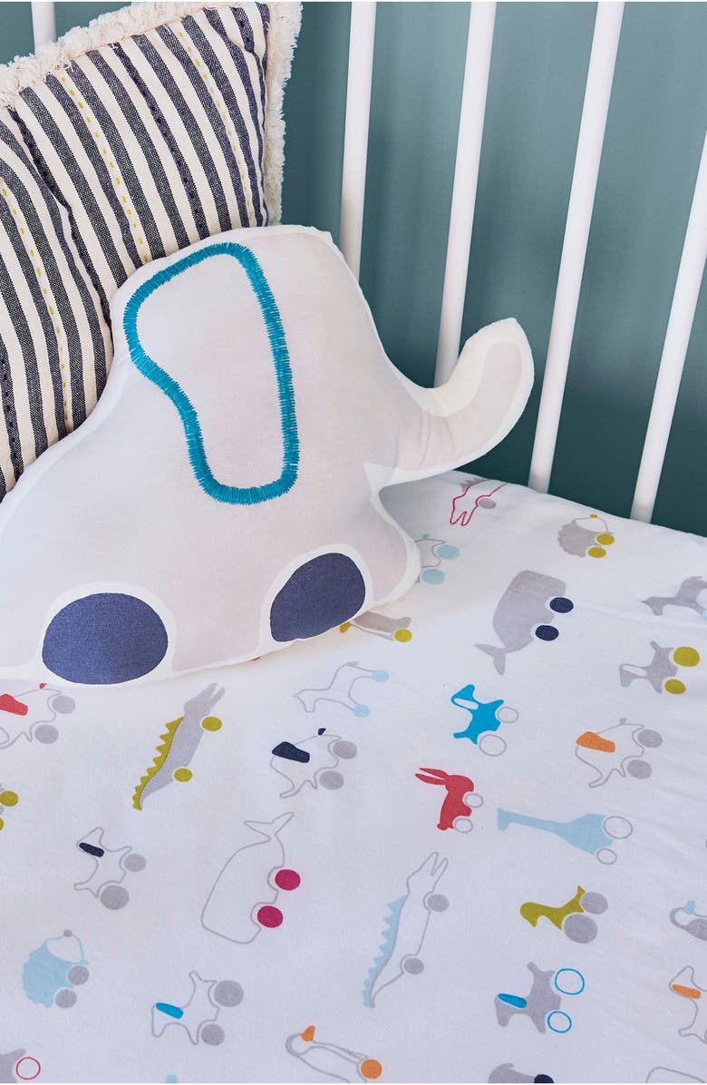 Pehr Pull Toys Crib Sheet, Alternate, color,