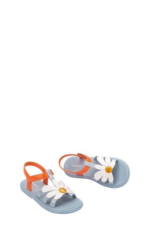 Melissa Kids' Mini Hip Bloomy Sandal In Blue/orange
