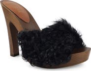 ZIGI Genuine Shearling Platform Sandal