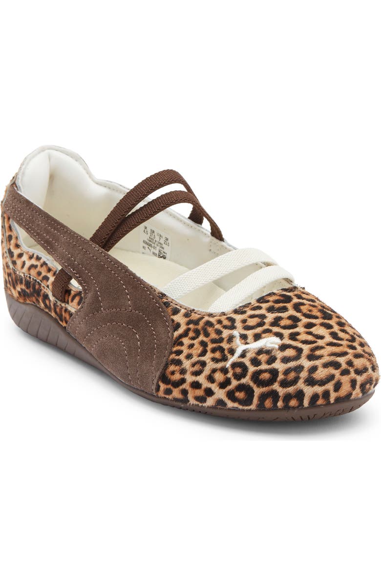 PUMA Speedcat Genuine Calf Hair Ballet Sneaker, Main, color, Chocolate/ Warm White