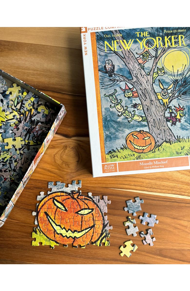 NEW YORK PUZZLE COMPANY Moonlit Mischief 500 Piece Puzzle, Alternate, color, NO COLOR