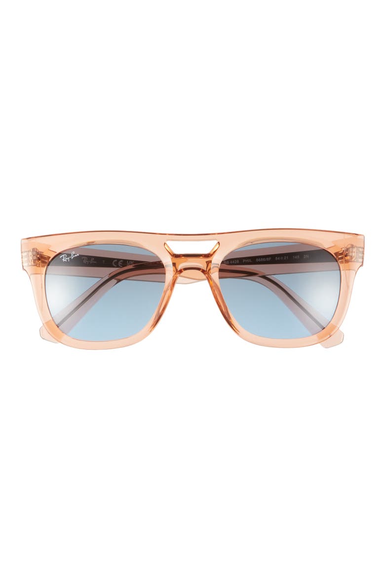 Phil 54mm Gradient Square Sunglasses, Main, color, BLUE GRADIENT