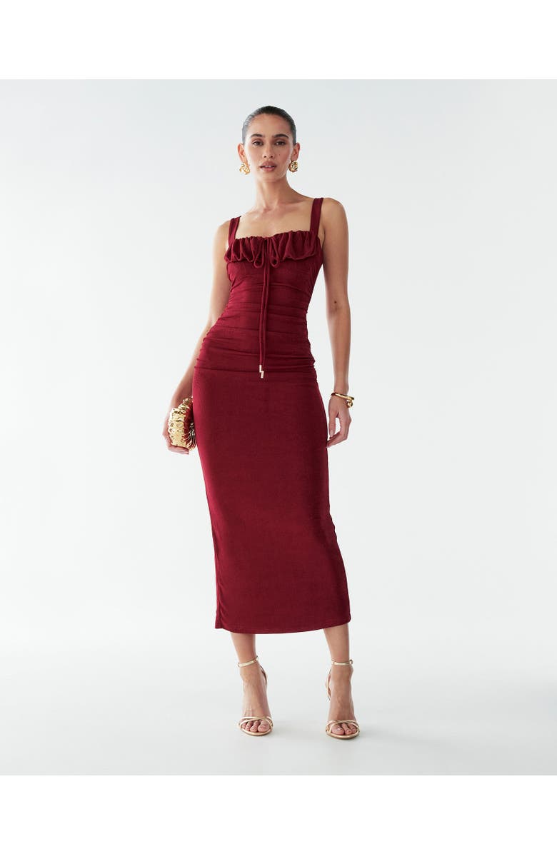 BWLDR Woods Dress, Alternate, color, Burgundy