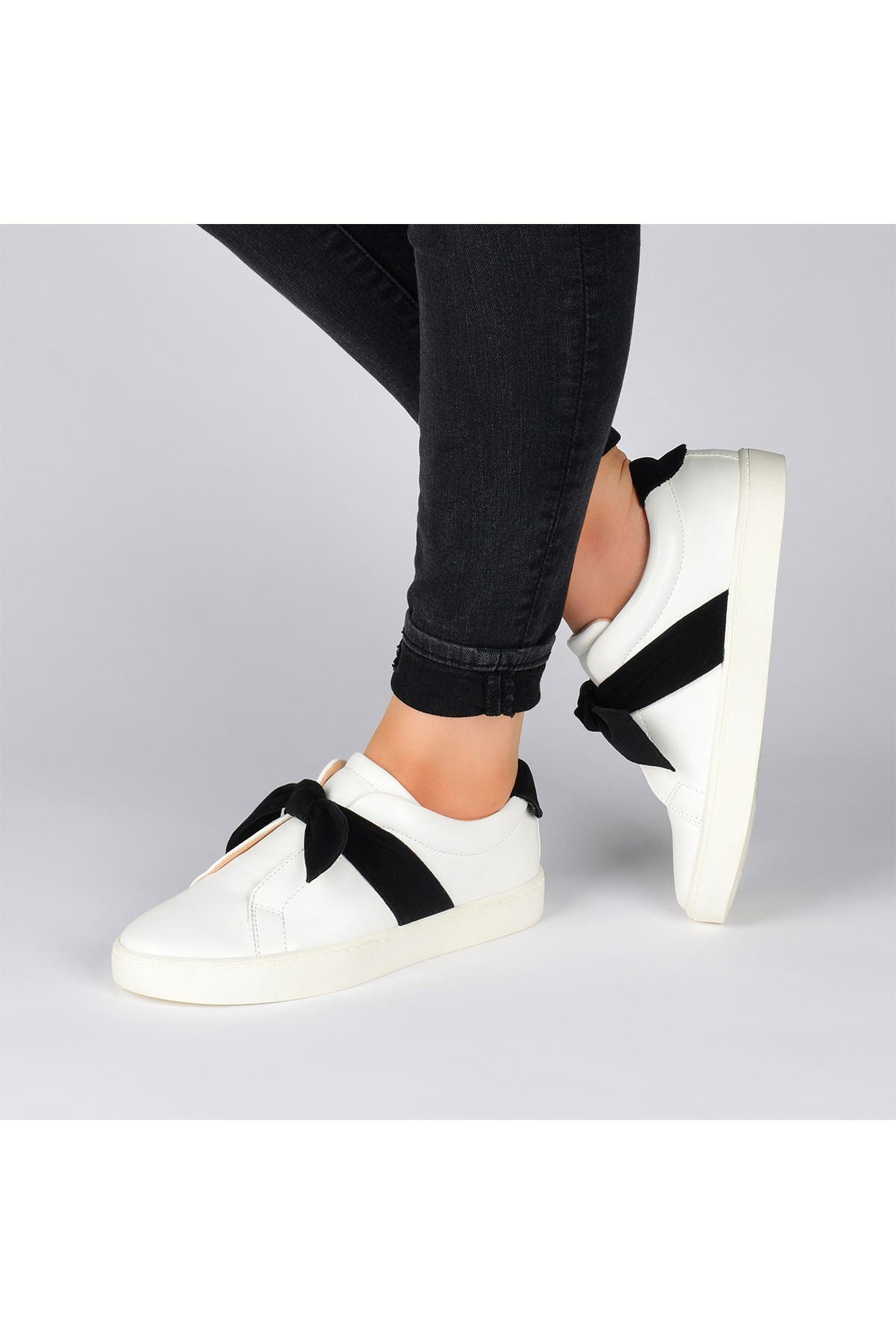 Journee Collection Abrina Sneaker, Alternate, color, Black