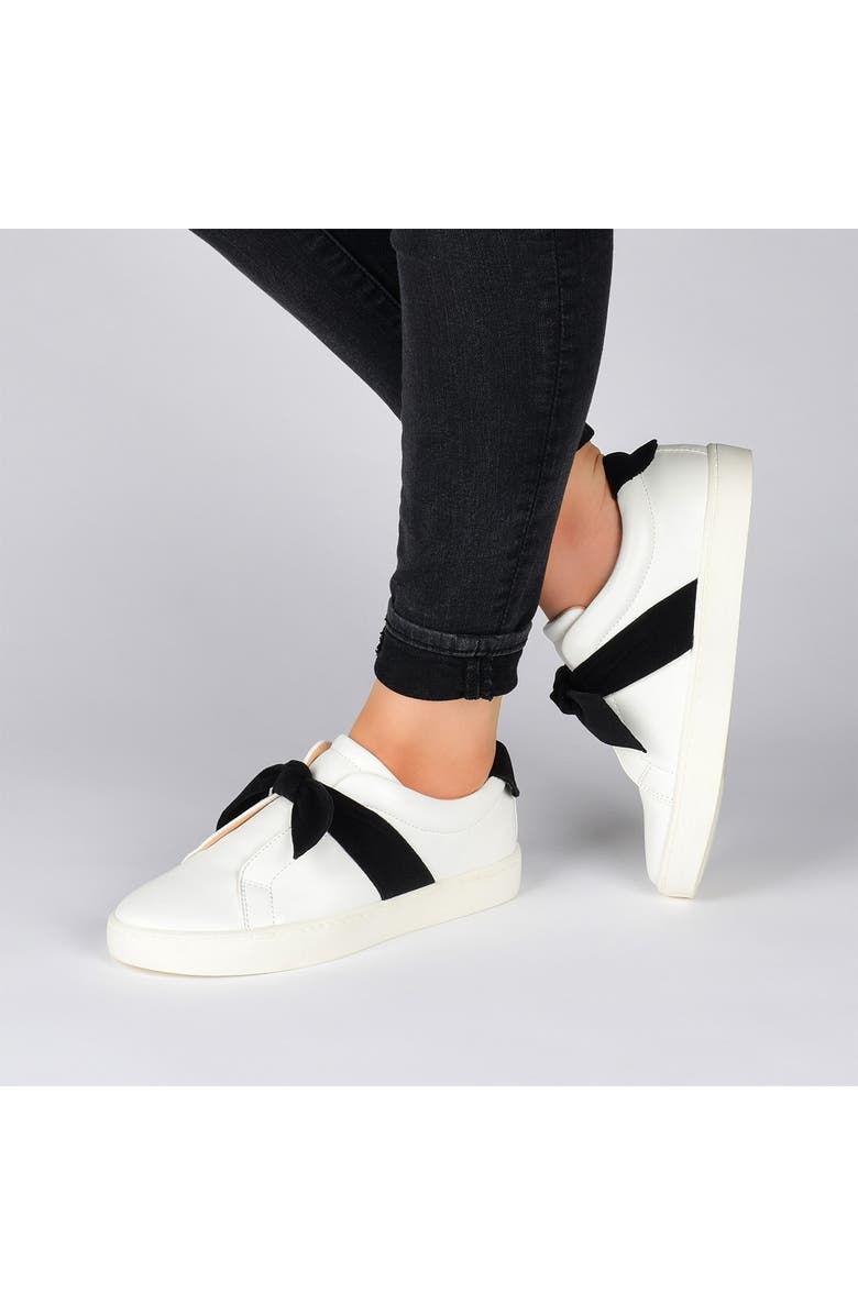 Journee Collection Abrina Sneaker, Alternate, color, Black