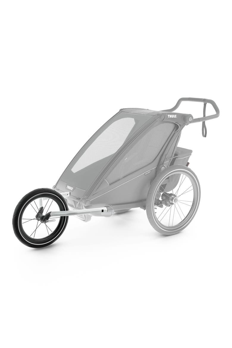 Jogger Conversion Kit for Thule Chariot Single Stroller, Alternate, color, BLACK