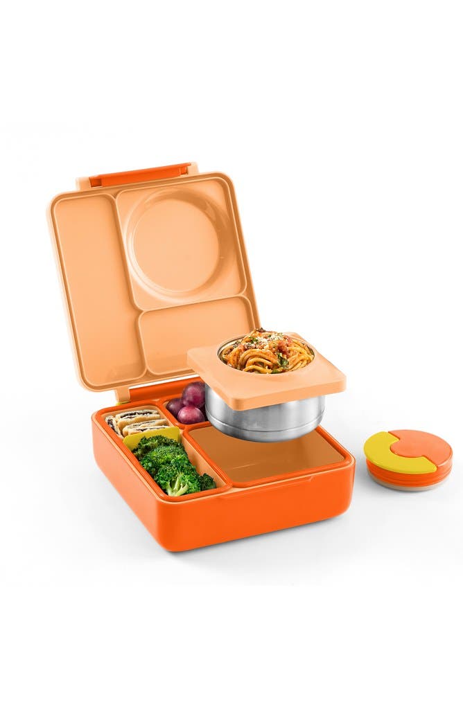OMIE Box Bento Lunch Box for Kids in Poppy Orange 