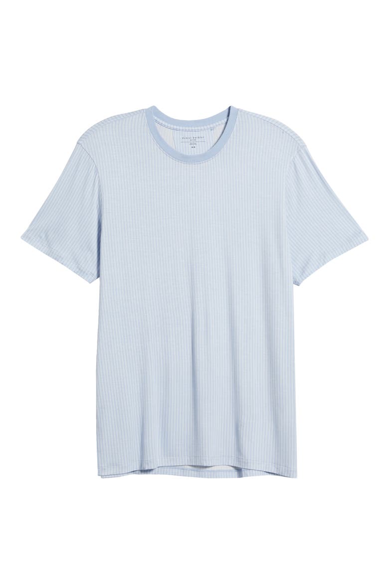 Pinstripe Pajama T-Shirt, Alternate, color, SKY STRIPE