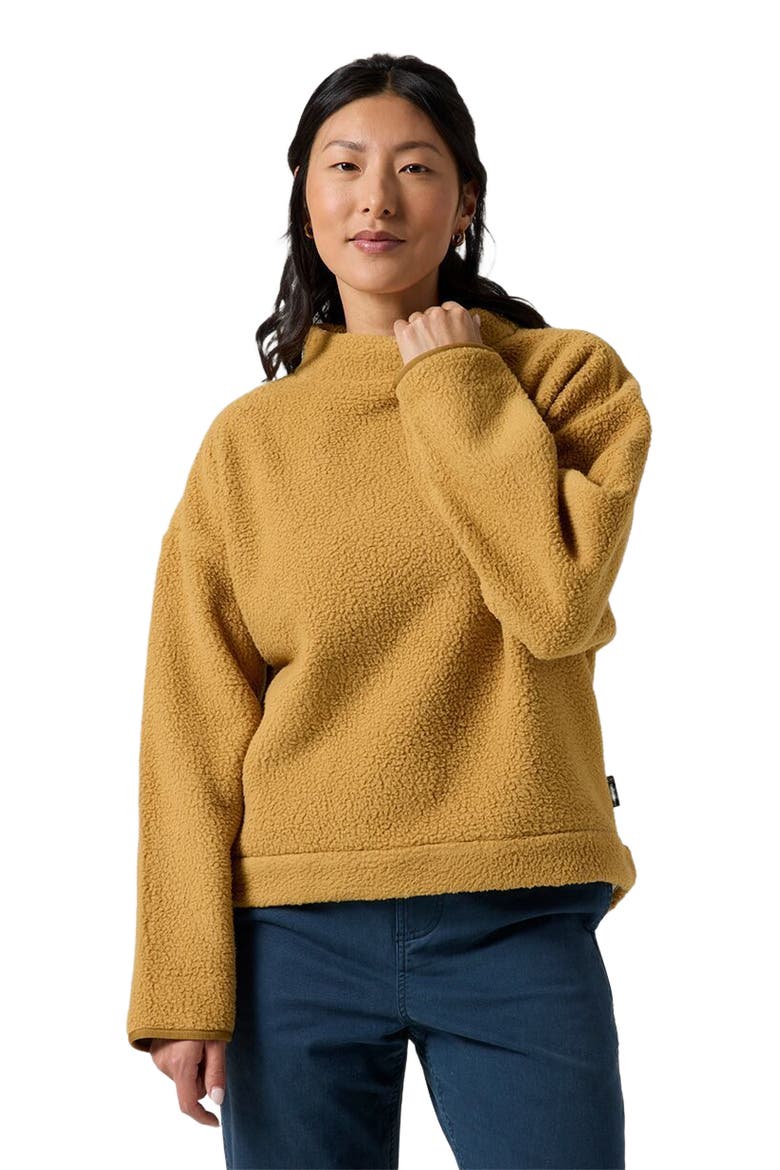 Wander Pile-Fleece Mock-Neck Top - Women's, Main, color, Bistre Combo