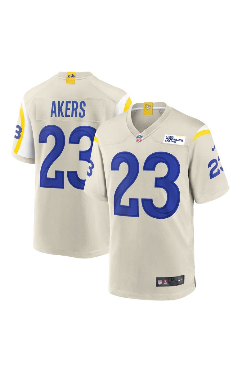 Nike Men's Nike Cam Akers Bone Los Angeles Rams Game Jersey, Main, color,