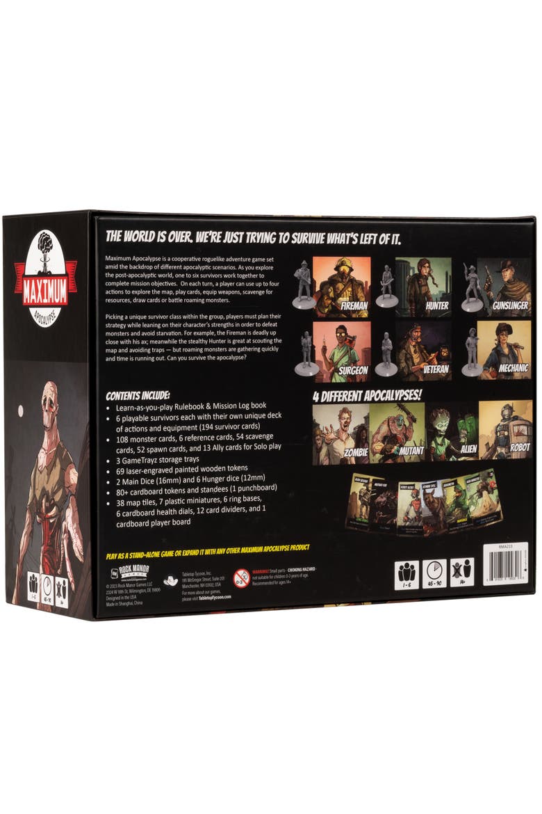 Maximum Apocalypse Survival Adventure Board Game, Alternate, color, Multicolored