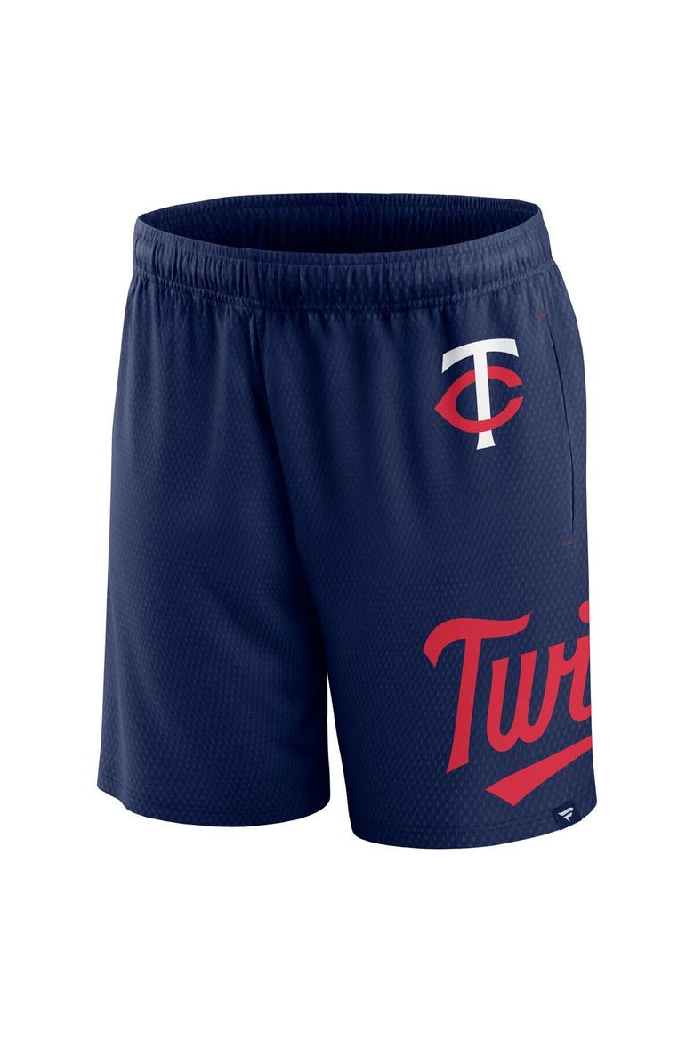 Men's Fanatics Branded Navy Minnesota Twins Clincher Mesh Shorts, Alternate, color, Navy
