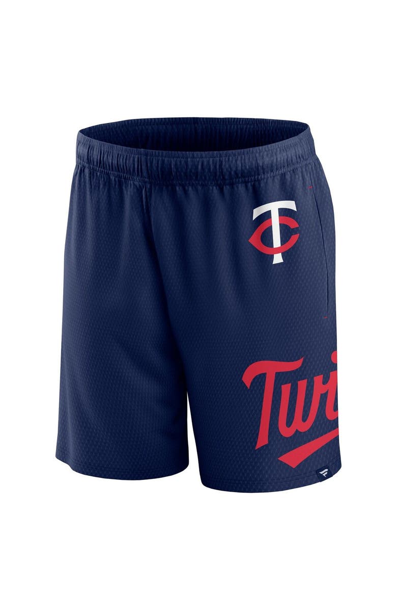 FANATICS Men's Fanatics Branded Navy Minnesota Twins Clincher Mesh Shorts, Alternate, color, Navy