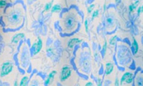 Vineyard Vines Floral Smocked Flutter Sleeve Maxi Dress In Print Marsh
