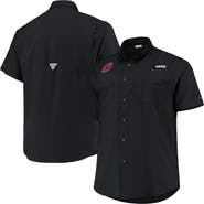 Columbia Men's Columbia Black Ohio State Buckeyes Big & Tall Tamiami Omni-Shade Button-Down Shirt