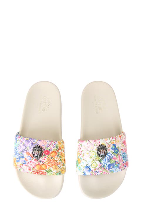 Floral Couture Meena Quilted Slide Sandal (Women)