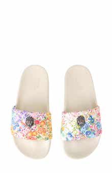 Kurt Geiger London Floral Couture Meena Quilted Slide Sandal