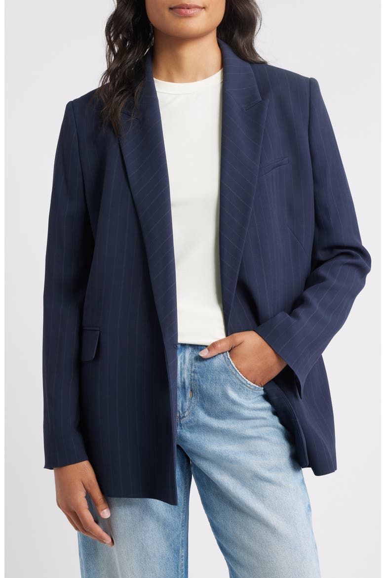 Janka Pinstripe Blazer, Alternate, color, SKY CAPTAIN PINSTRIPE