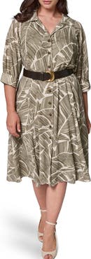 DONNA KARAN Printed Shirtdress