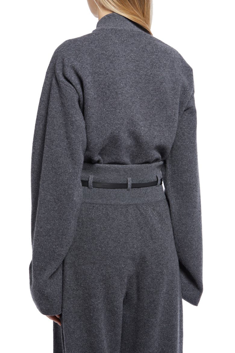 Daverio Boxy Cashmere & Silk Sweater, Alternate, color, GREY MELANGE