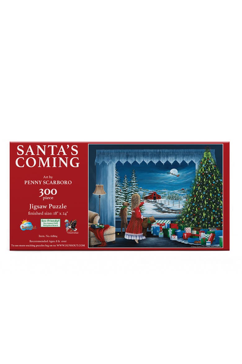 Santa's Coming 300 piece Jigsaw Puzzle for Adults, Alternate, color, Multicolor