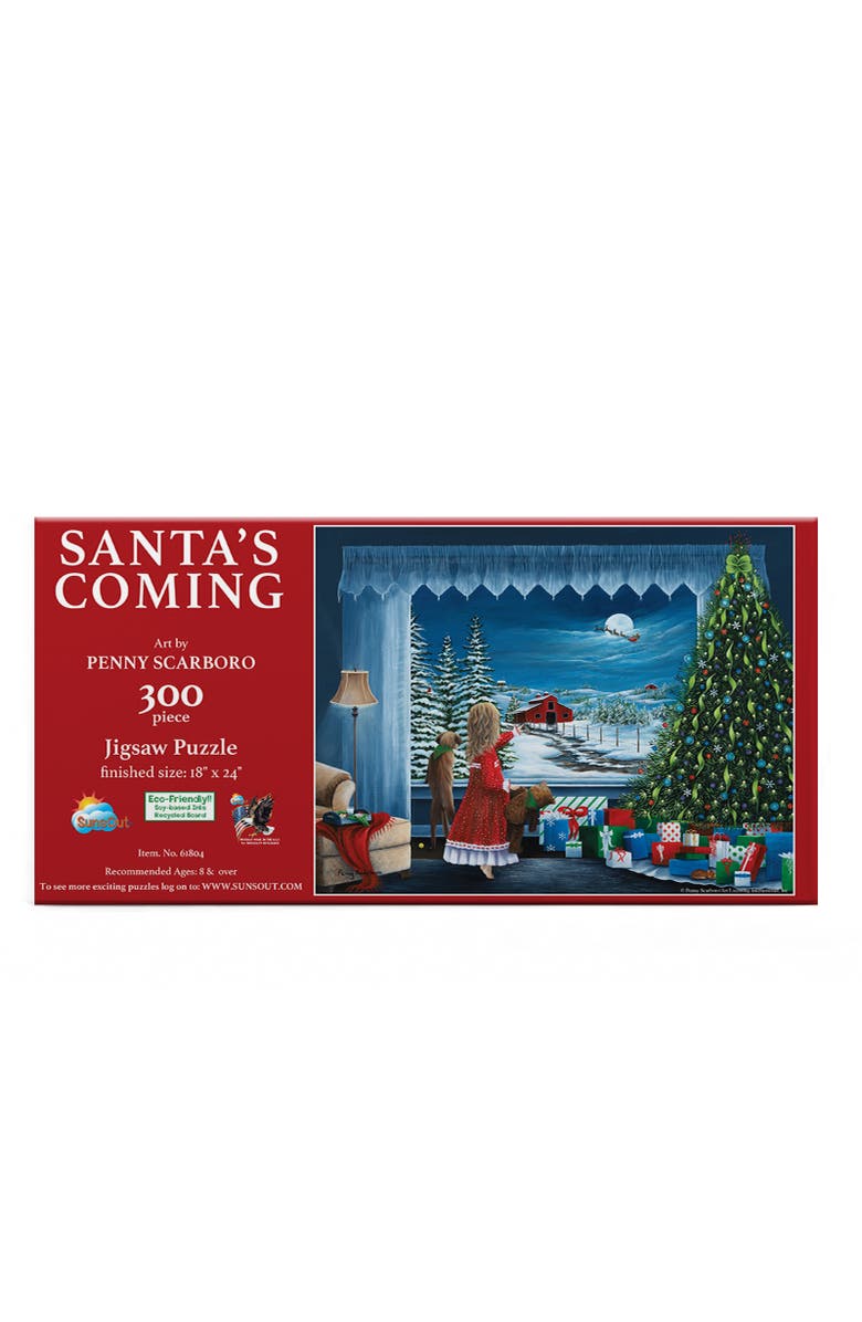 Sunsout Santa's Coming 300 piece Jigsaw Puzzle for Adults, Alternate, color, Multicolor
