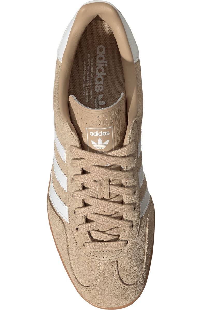 adidas Gazelle Indoor Sneaker, Alternate, color, Magic Beige/ Core White/ Gum