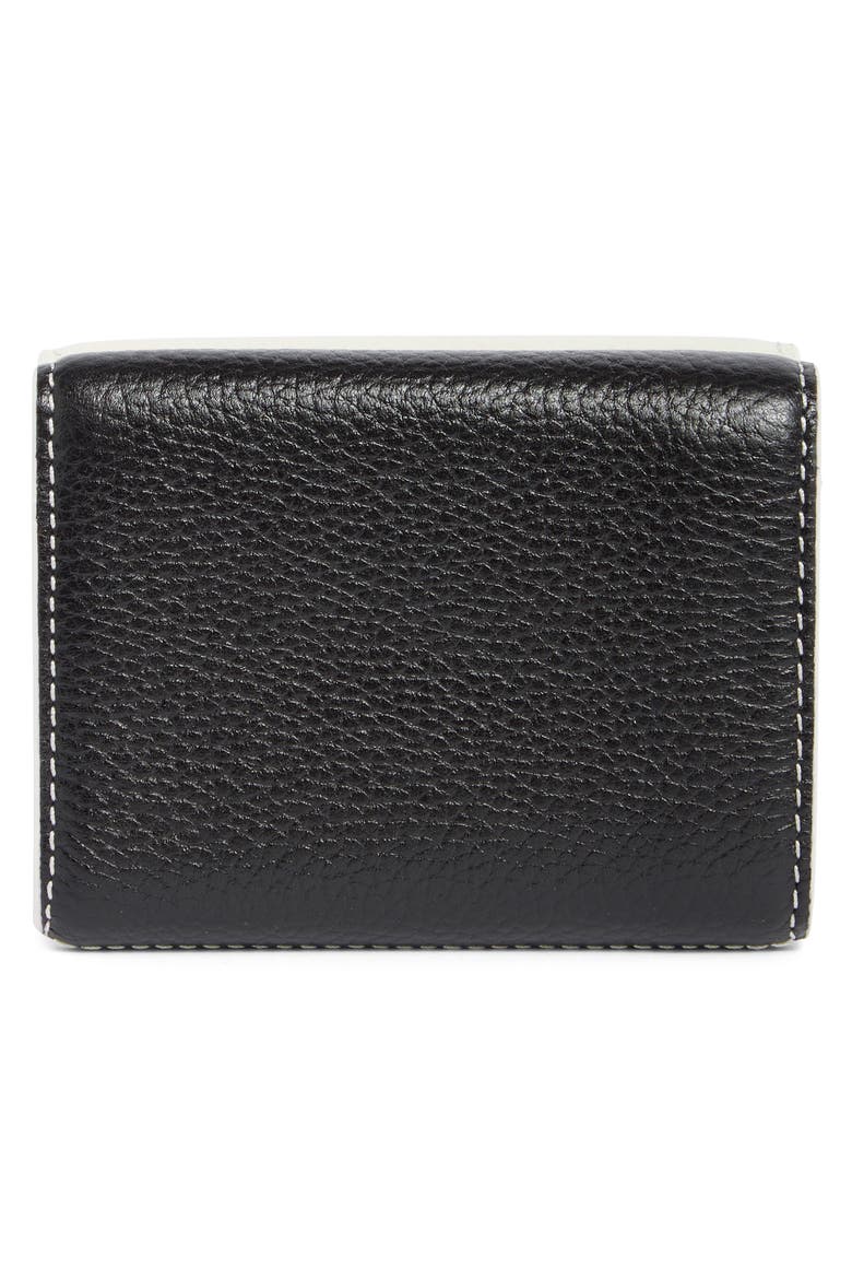 Medium Leather Trifold Wallet, Alternate, color, COTTON MULTI