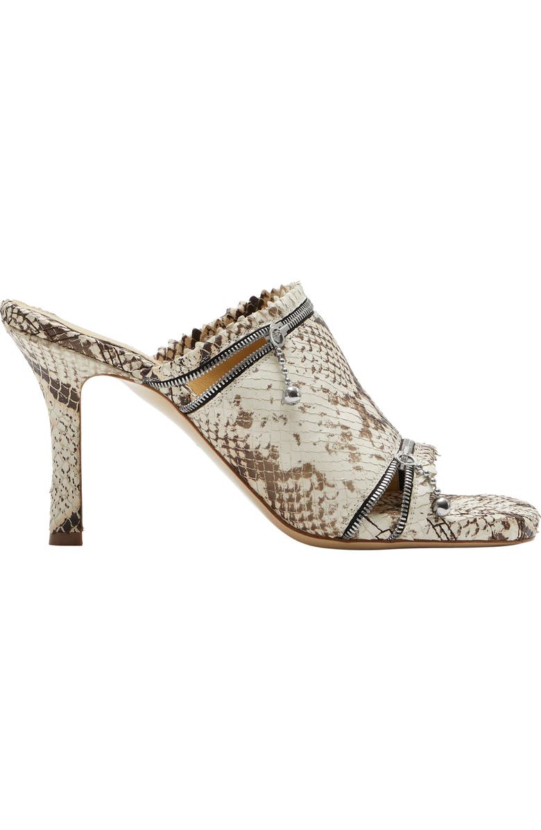 Burberry Peep Sandal, Main, color, Serpent