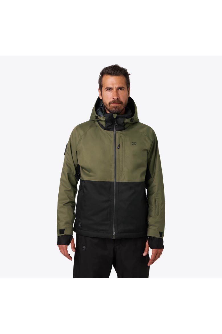 Denali Men's Heated Waterproof Snow Jacket, Main, color, Olive