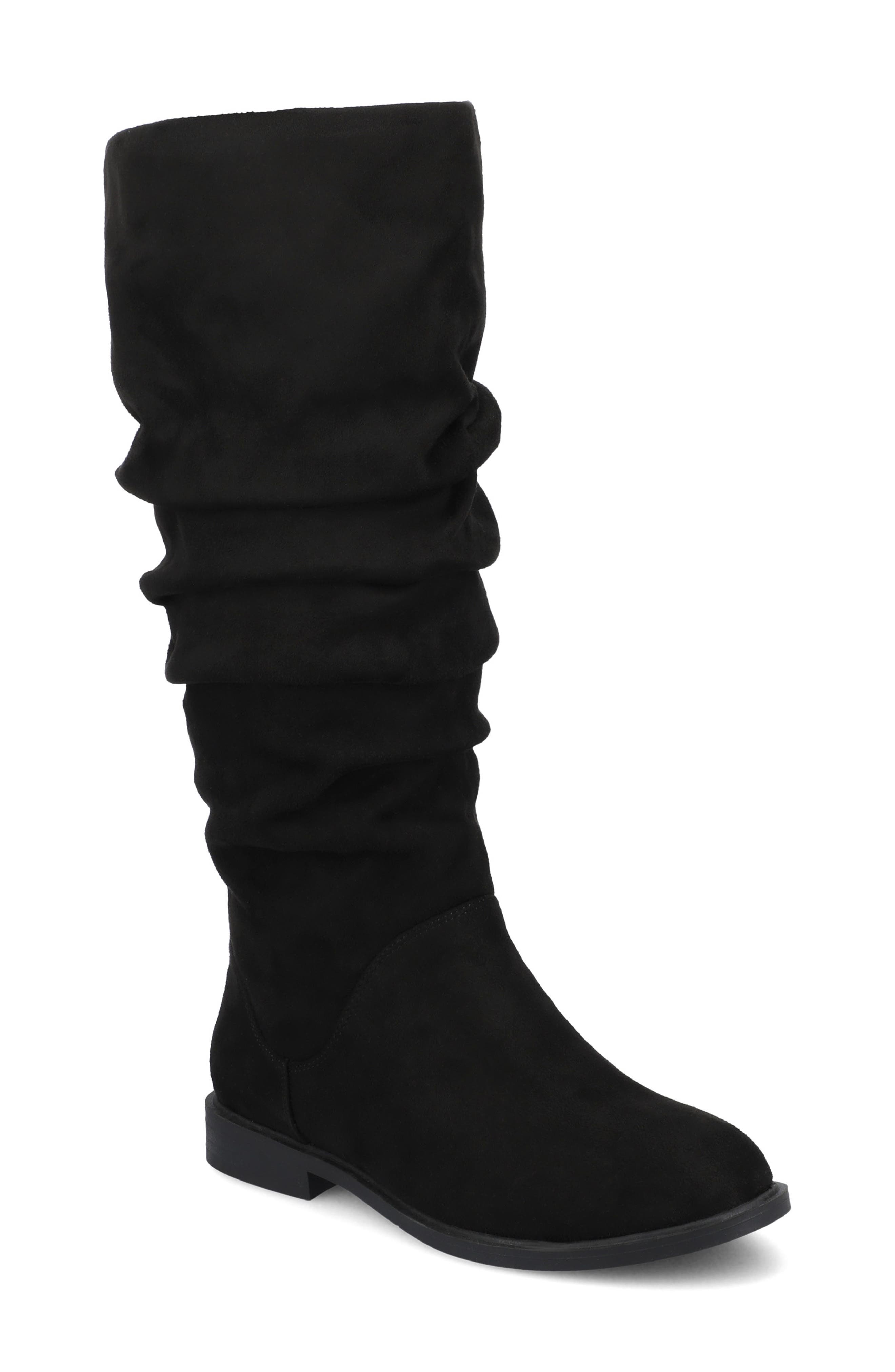 Pennie Knee High Boot, Main, color, BLACK SUEDE