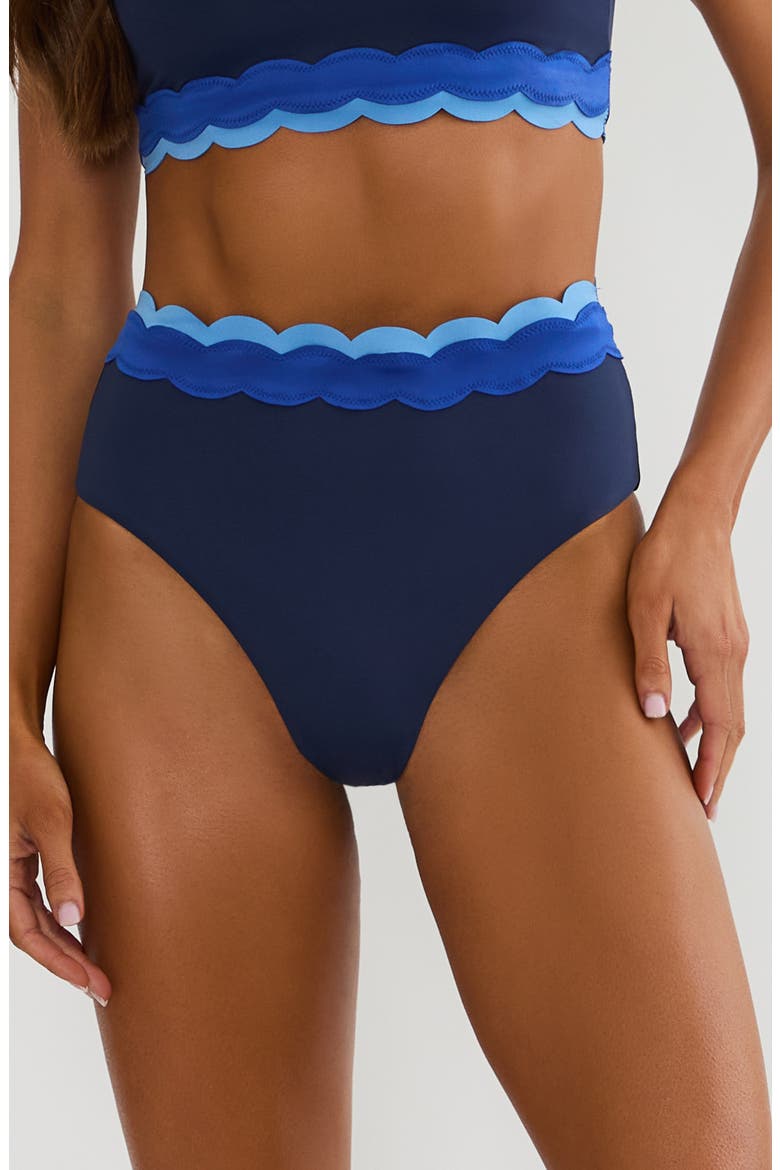 Harriet High Waist Bikini Bottoms, Main, color, BLUEBELL COLORBLOCK