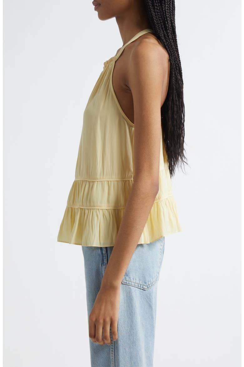 Dana Tiered Sleeveless Top, Alternate, color, BUTTER