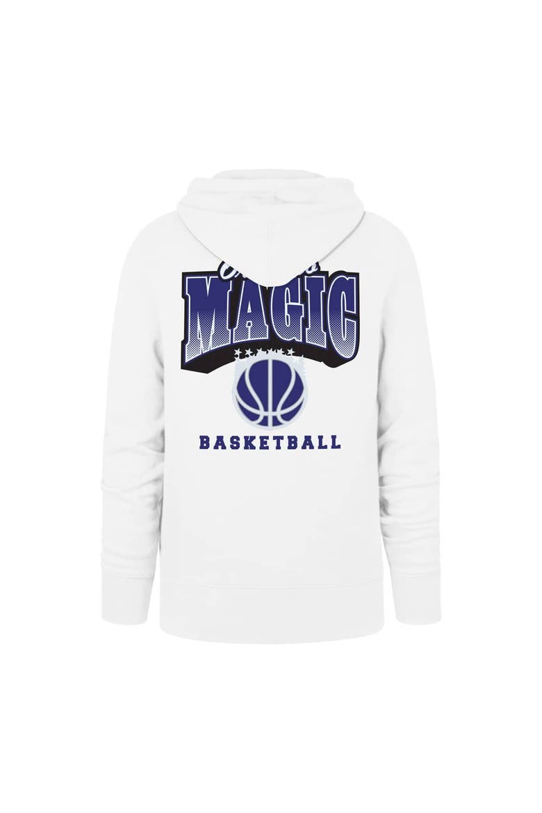 Men's '47 White Orlando Magic 2025/26 City Edition Jab Step Headline Hoodie, Alternate, color, White