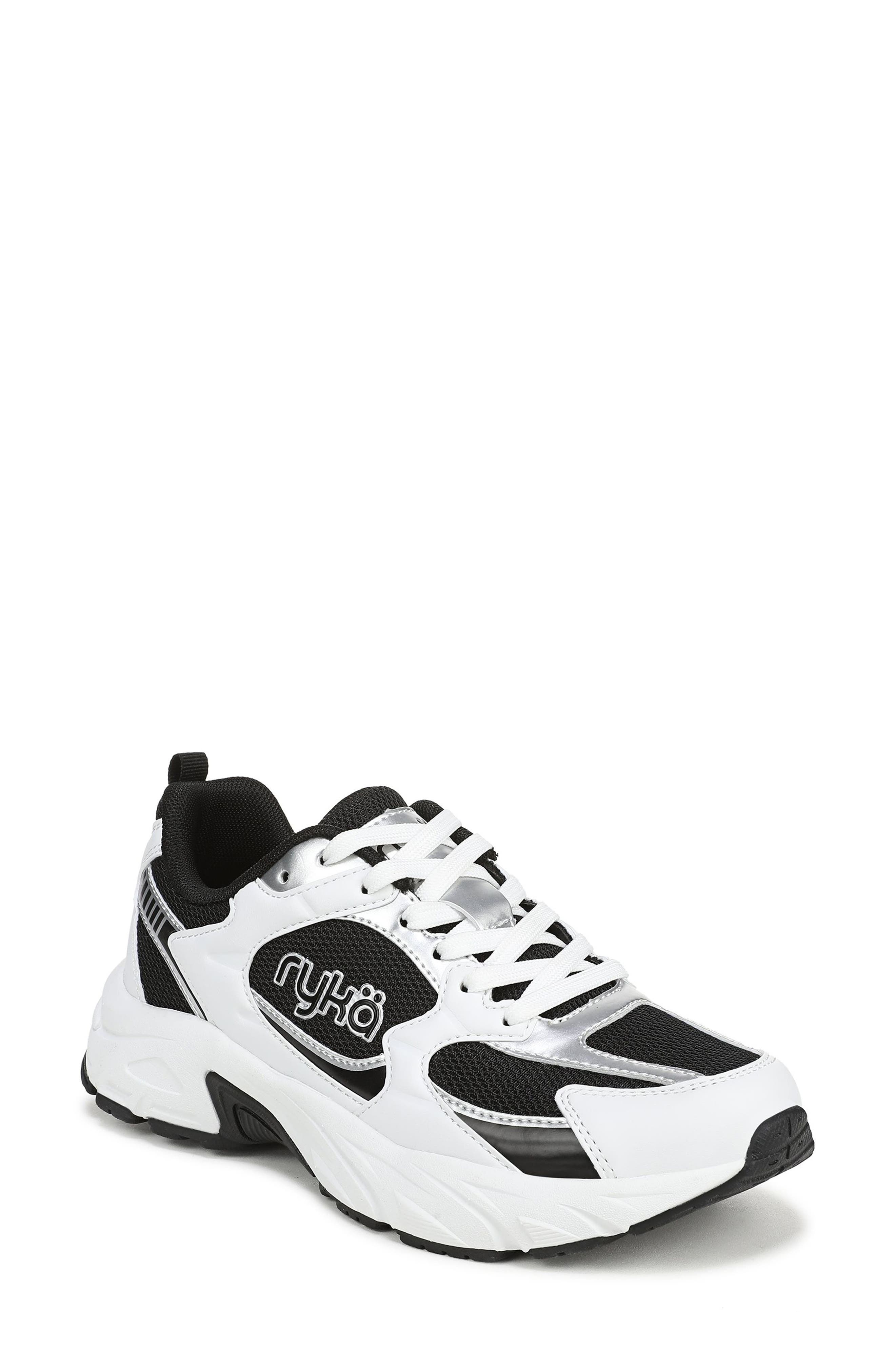  White/ Black Leather/ Mesh