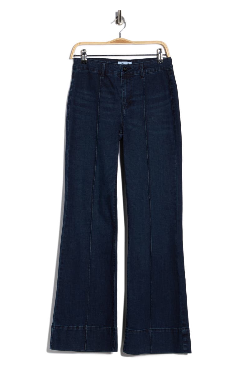 Pintuck Wide Leg Jeans, Alternate, color, CRUELLA