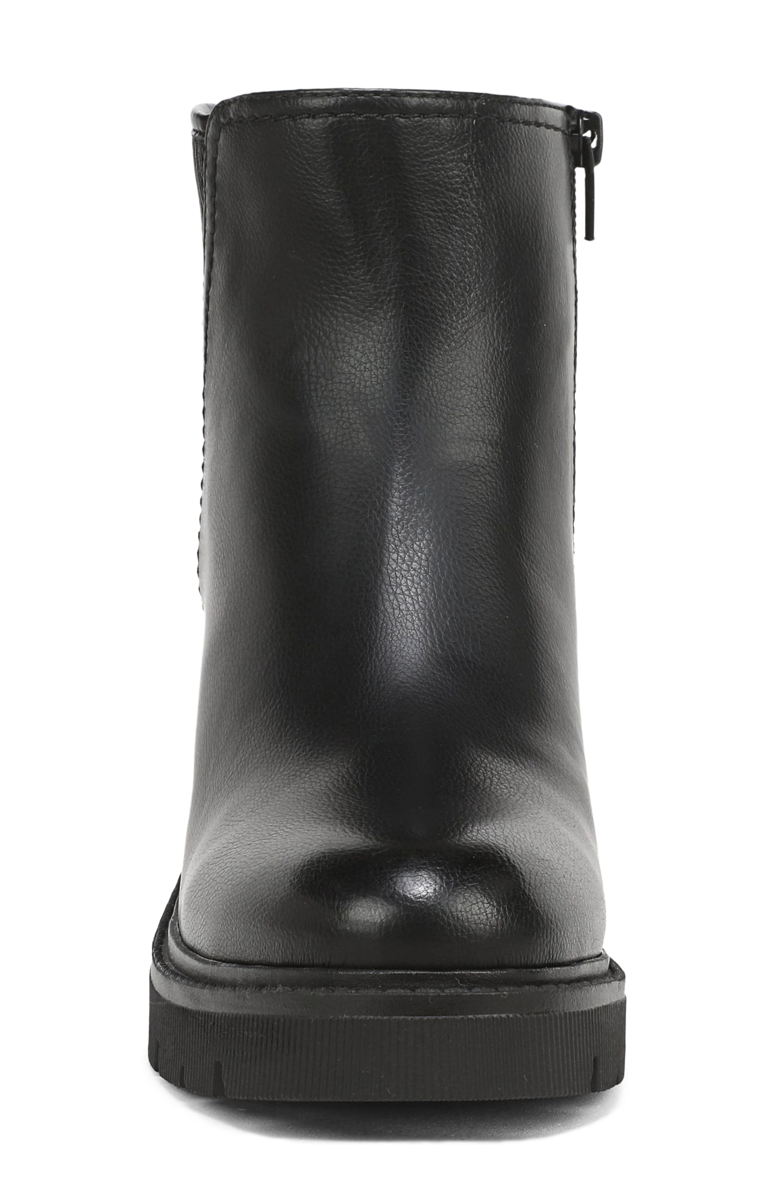 Janet Faux Leather Bootie, Alternate, color, BLACK EMBOSSED FAUX LEATHER