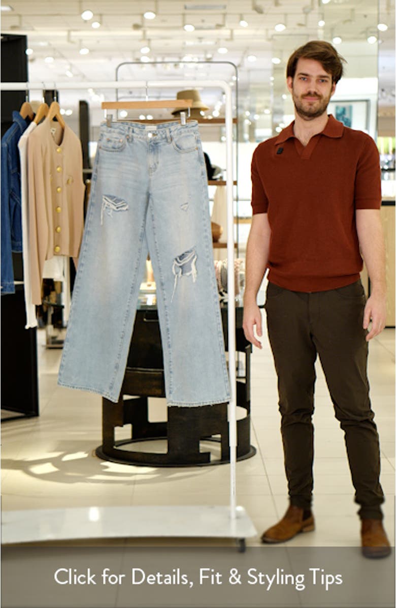 Sylvie Mixed Media Cotton Blend Dress, sales video thumbnail